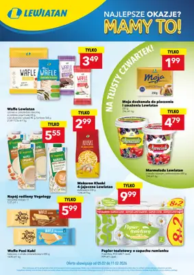 LEWIATAN - gazetka promocyjna Najlepsze okazje? MAMY TO w Lewiatanie od czwartku 05.02 do środy 11.02