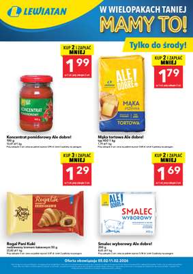 LEWIATAN - gazetka promocyjna W wielopakach taniej! od czwartku 05.02 do środy 11.02
