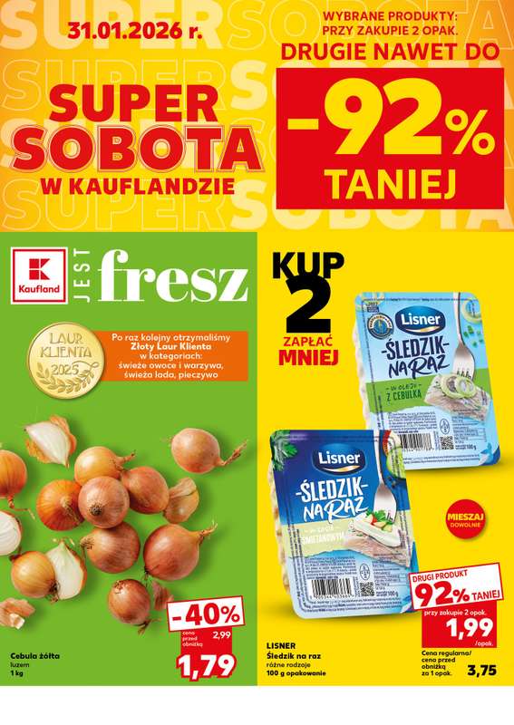 Kaufland - gazetka promocyjna Oferta Kaufland - SUPER SOBOTA od soboty 31.01 do soboty 31.01 - strona 2