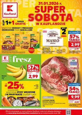 Kaufland - gazetka promocyjna Oferta Kaufland - SUPER SOBOTA od soboty 31.01 do soboty 31.01