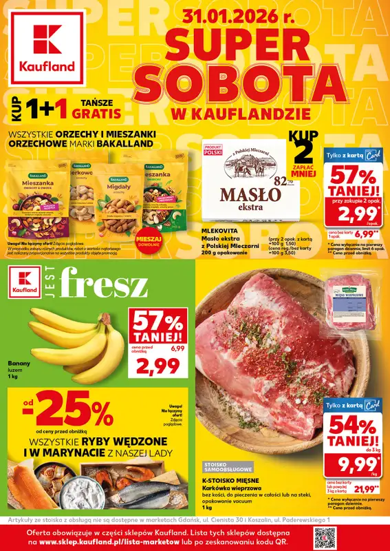 Kaufland - gazetka promocyjna Oferta Kaufland - SUPER SOBOTA  