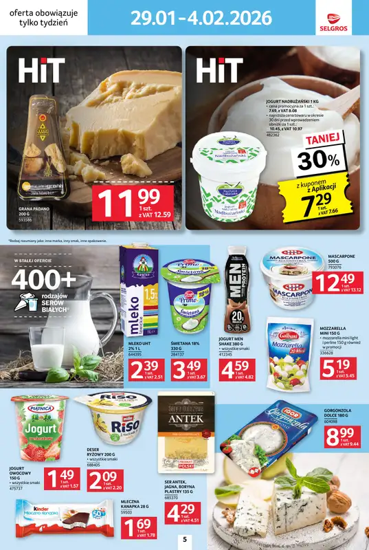 Selgros - gazetka promocyjna Jeszcze więcej super promocji! od czwartku 29.01 do środy 04.02 - strona 5