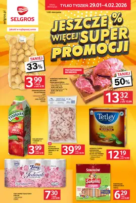 Selgros - gazetka promocyjna Jeszcze więcej super promocji! od czwartku 29.01 do środy 04.02
