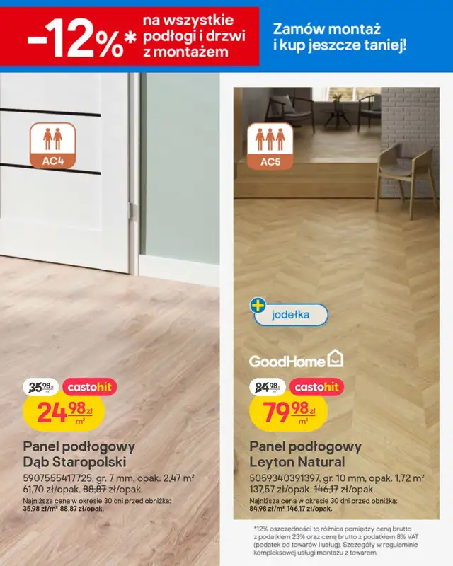 Castorama - gazetka promocyjna Gazetka Podłogi i drzwi od poniedziałku 02.02 do wtorku 17.02 - strona 2