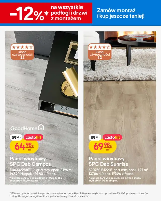 Castorama - gazetka promocyjna Gazetka Podłogi i drzwi od poniedziałku 02.02 do wtorku 17.02 - strona 8