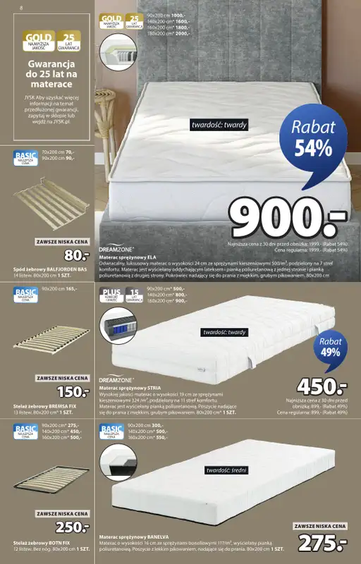 Jysk - gazetka promocyjna Świetna oferta dla domu. Rabat do 60% od środy 04.02 do niedzieli 22.02 - strona 8