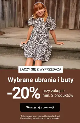 Smyk - gazetka promocyjna Ubrania i buty: -20% przy zakupie min. 2 szt. Łączy się z wyprzedażą! od piątku 30.01 do poniedziałku 02.02