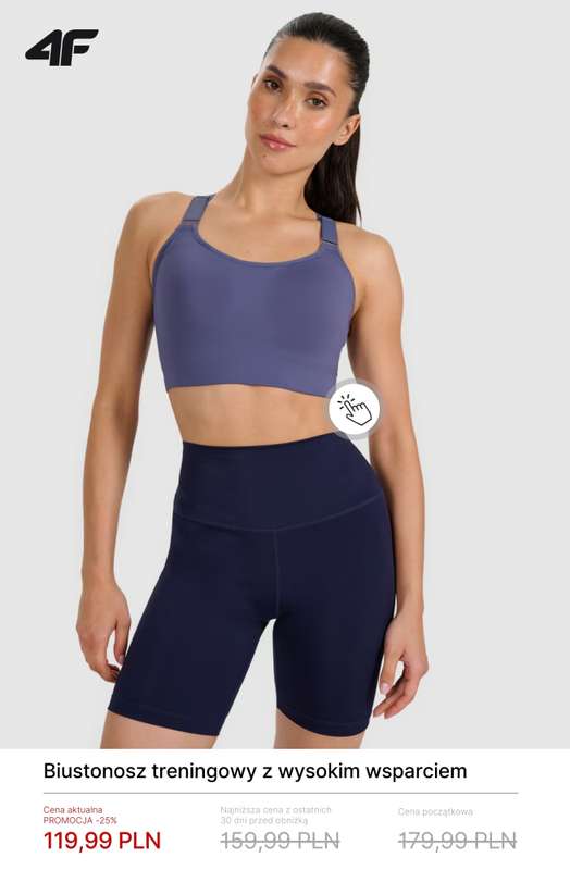 4F - gazetka promocyjna Damskie ubrania na trening i fitness – do 50% taniej! od soboty 31.01  - strona 8