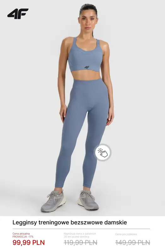 4F - gazetka promocyjna Damskie ubrania na trening i fitness – do 50% taniej! od soboty 31.01  - strona 7