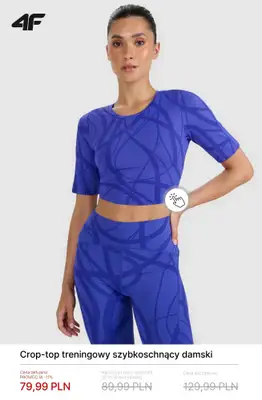 4F - gazetka promocyjna Damskie ubrania na trening i fitness – do 50% taniej! od soboty 31.01  - strona 10