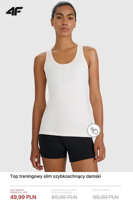 4F - gazetka promocyjna Damskie ubrania na trening i fitness – do 50% taniej! od soboty 31.01  - strona 6
