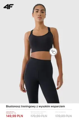 4F - gazetka promocyjna Damskie ubrania na trening i fitness – do 50% taniej! od soboty 31.01  - strona 4
