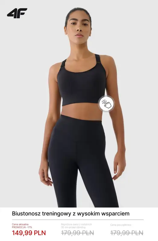 4F - gazetka promocyjna Damskie ubrania na trening i fitness – do 50% taniej! od soboty 31.01  - strona 4