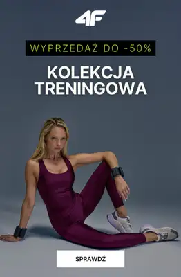4F - gazetka promocyjna Damskie ubrania na trening i fitness – do 50% taniej! od soboty 31.01 