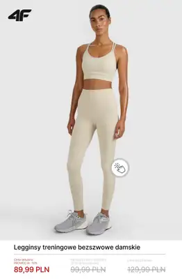 4F - gazetka promocyjna Damskie ubrania na trening i fitness – do 50% taniej! od soboty 31.01  - strona 3
