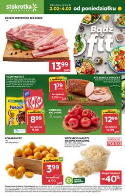 Stokrotka - gazetka promocyjna Gazetka od poniedziałku od poniedziałku 02.02 do środy 04.02