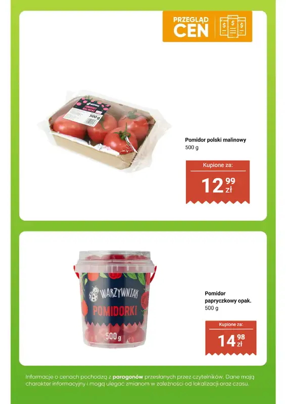 Biedronka - gazetka promocyjna Owoce i warzywa  - przegląd cen   - strona 3