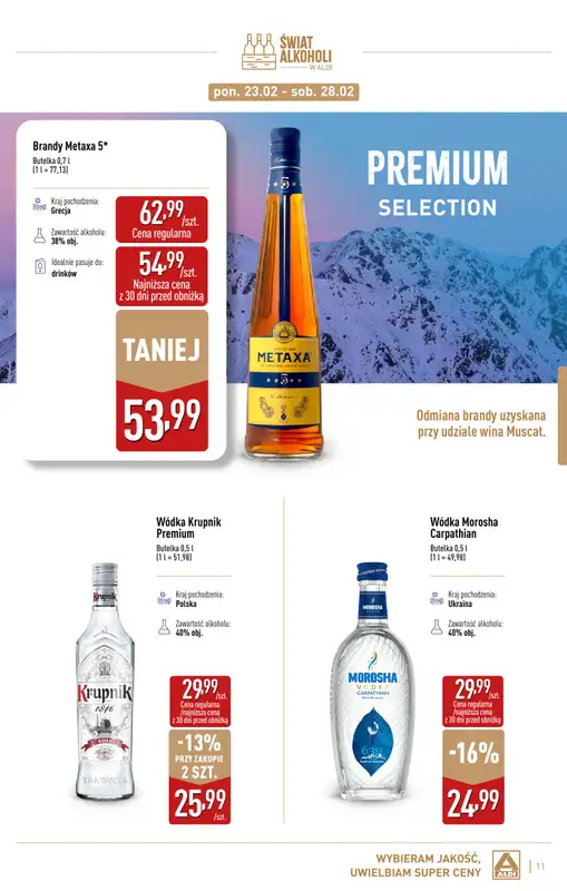 Aldi - gazetka promocyjna Świat alkoholi od poniedziałku 02.02 do soboty 28.02 - strona 11