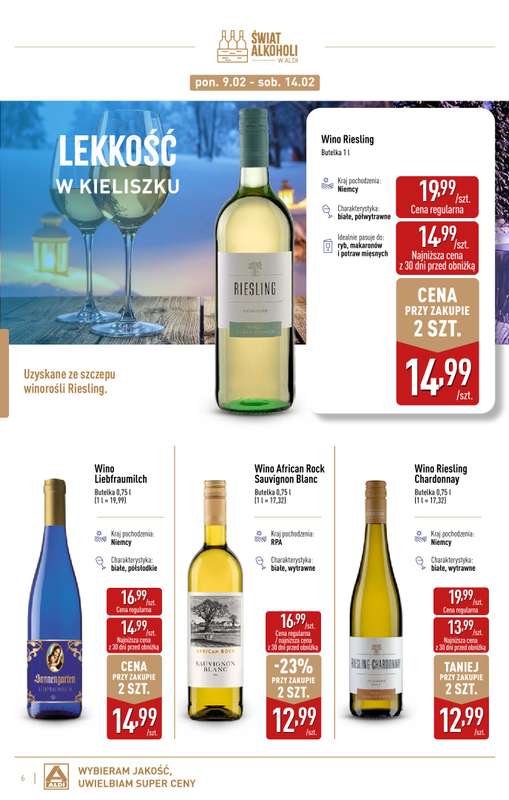 Aldi - gazetka promocyjna Świat alkoholi od poniedziałku 02.02 do soboty 28.02 - strona 6