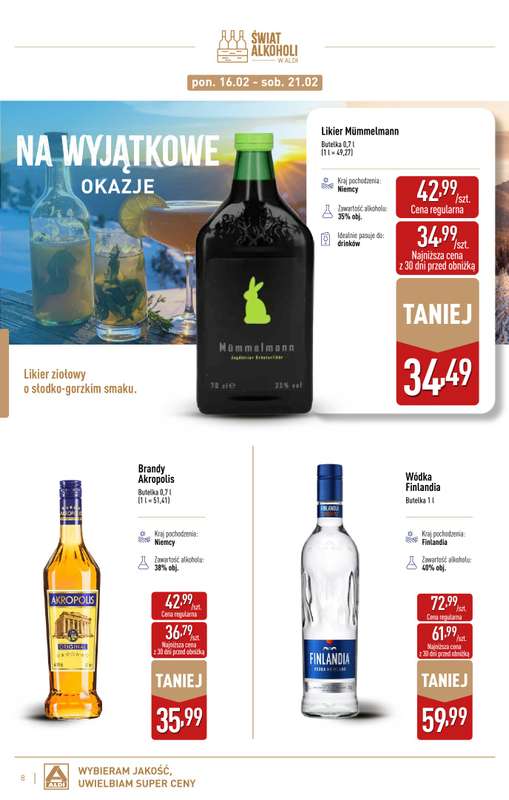 Aldi - gazetka promocyjna Świat alkoholi od poniedziałku 02.02 do soboty 28.02 - strona 8