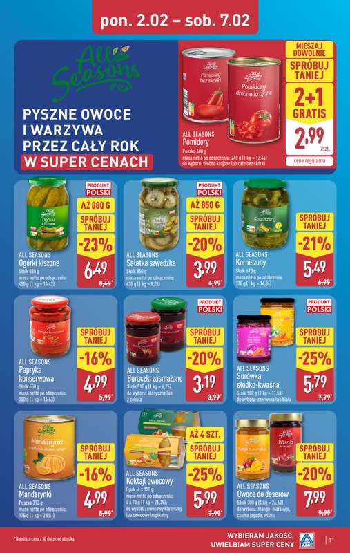 Aldi - gazetka promocyjna Pełny katalog! od poniedziałku 02.02 do soboty 07.02 - strona 11
