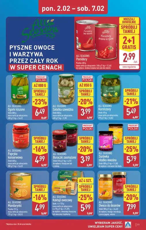 Aldi - gazetka promocyjna Pełny katalog! od poniedziałku 02.02 do soboty 07.02 - strona 11