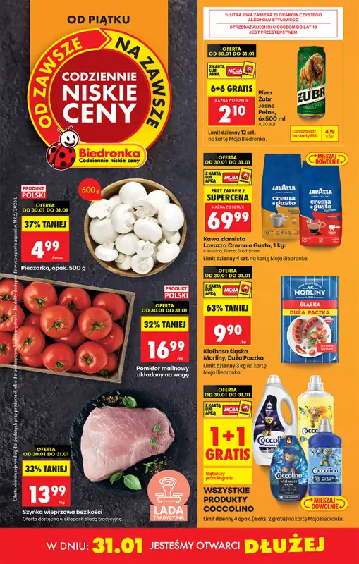 Biedronka - gazetka promocyjna Gazetka, Z ladą tradycyjną od piątku 30.01 do czwartku 05.02