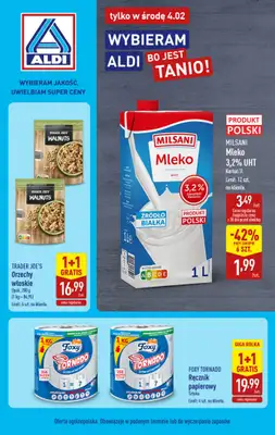 Aldi - gazetka promocyjna Najlepsze oferty na środę w Aldi! od środy 04.02 do środy 04.02