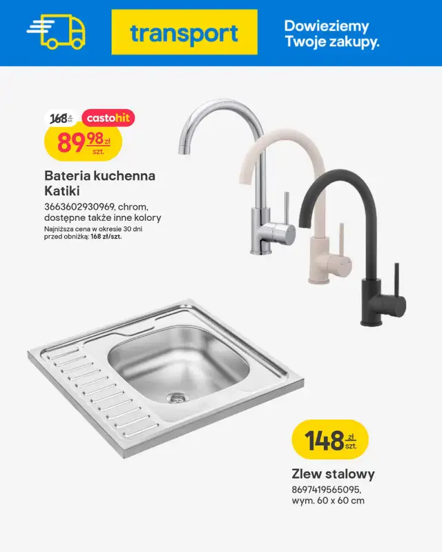 Castorama - gazetka promocyjna Gazetka Łazienka i Kuchnia od poniedziałku 02.02 do wtorku 17.02 - strona 9