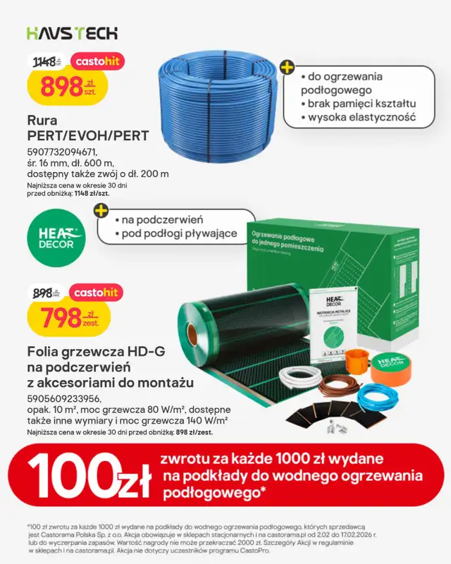 Castorama - gazetka promocyjna Gazetka Łazienka i Kuchnia od poniedziałku 02.02 do wtorku 17.02 - strona 42