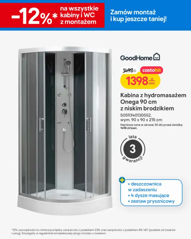 Castorama - gazetka promocyjna Gazetka Łazienka i Kuchnia od poniedziałku 02.02 do wtorku 17.02 - strona 4