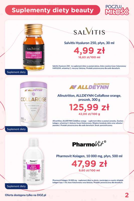 DOZ.PL - gazetka promocyjna Gazetka walentynkowa od poniedziałku 02.02 do niedzieli 15.02 - strona 2