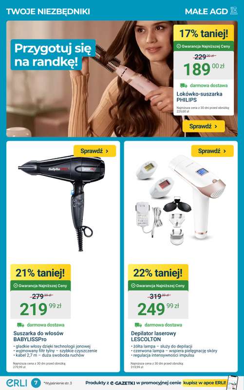 ERLI - gazetka promocyjna PREZENTY OD SERCA - walentynkowe okazje z ERLI! od poniedziałku 02.02 do niedzieli 08.02 - strona 7