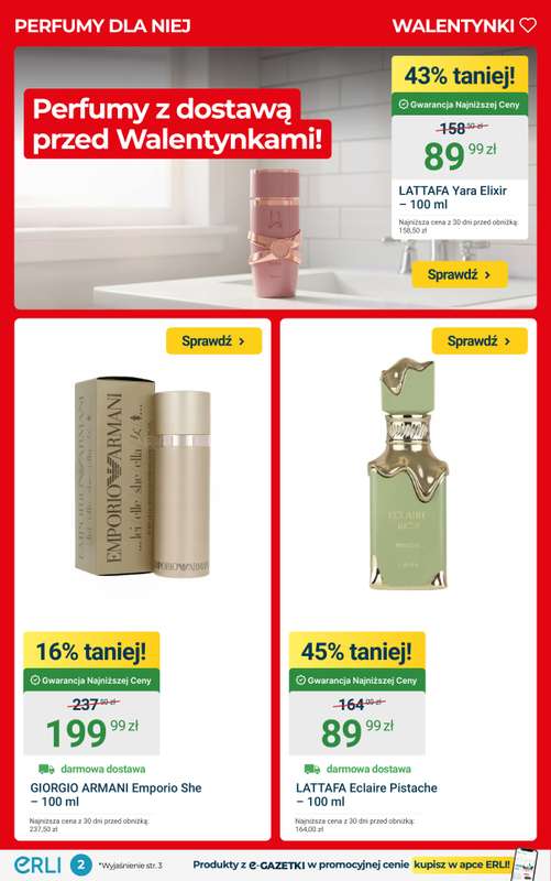 ERLI - gazetka promocyjna PREZENTY OD SERCA - walentynkowe okazje z ERLI! od poniedziałku 02.02 do niedzieli 08.02 - strona 2