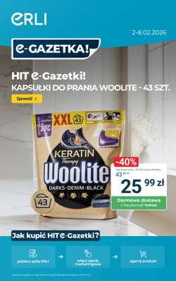 ERLI - gazetka promocyjna HITY e-GAZETKI - supermarket w super cenach! od poniedziałku 02.02 do niedzieli 08.02