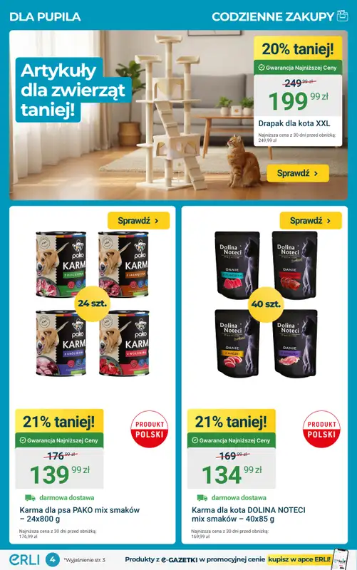 ERLI - gazetka promocyjna HITY e-GAZETKI - supermarket w super cenach! od poniedziałku 02.02 do niedzieli 08.02 - strona 4