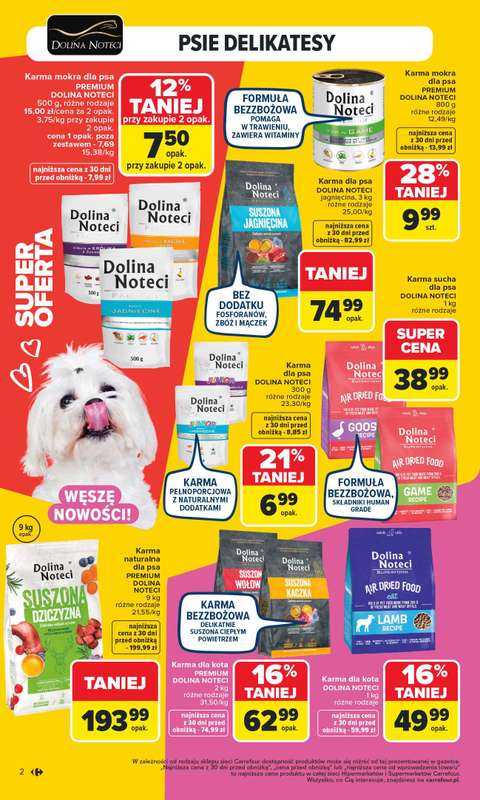 Carrefour - gazetka promocyjna Gazetka Pies&Kot od poniedziałku  do soboty 14.02 - strona 2