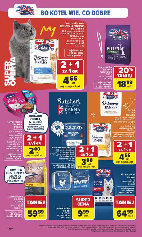 Carrefour - gazetka promocyjna Gazetka Pies&Kot od poniedziałku  do soboty 14.02 - strona 4