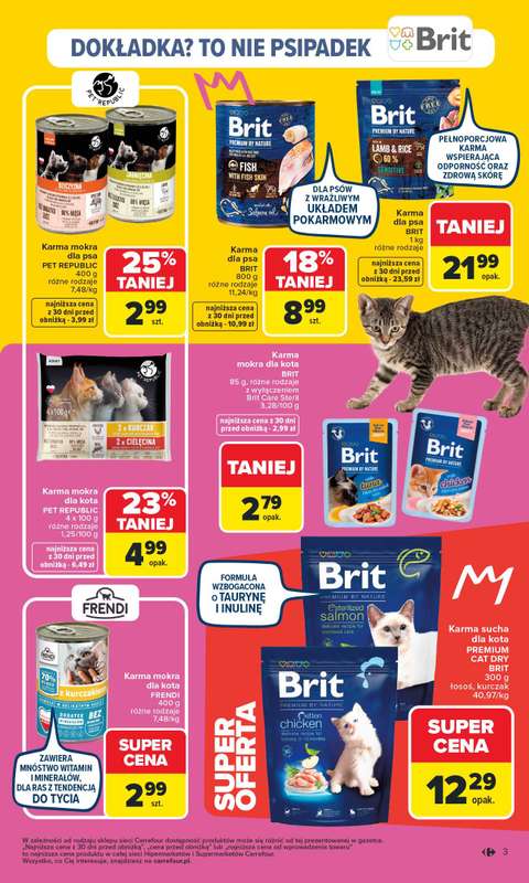 Carrefour Market - gazetka promocyjna Gazetka Pies&Kot od poniedziałku  do soboty 14.02 - strona 3