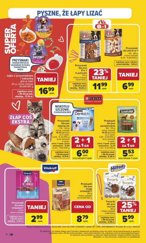 Carrefour Market - gazetka promocyjna Gazetka Pies&Kot od poniedziałku  do soboty 14.02 - strona 8