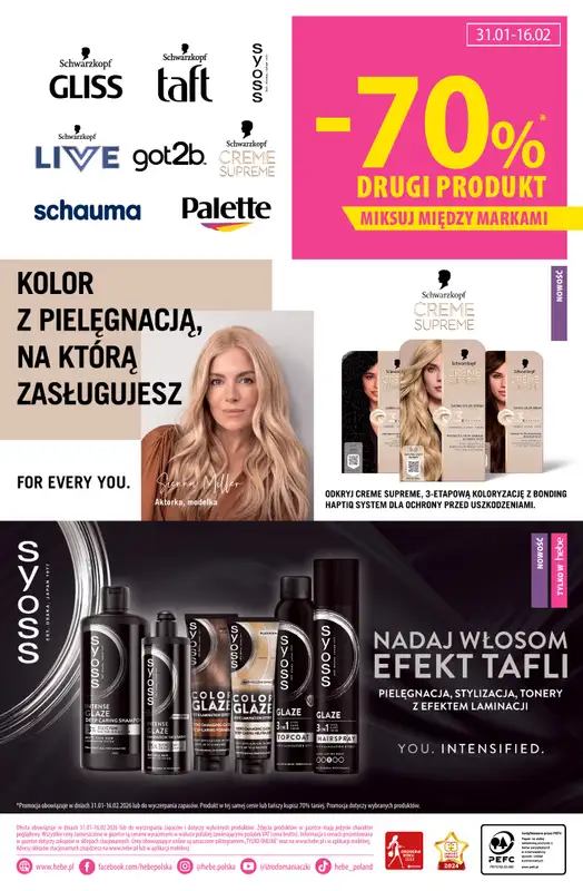 Hebe - gazetka promocyjna Gazetka od soboty 31.01 do poniedziałku 16.02 - strona 22