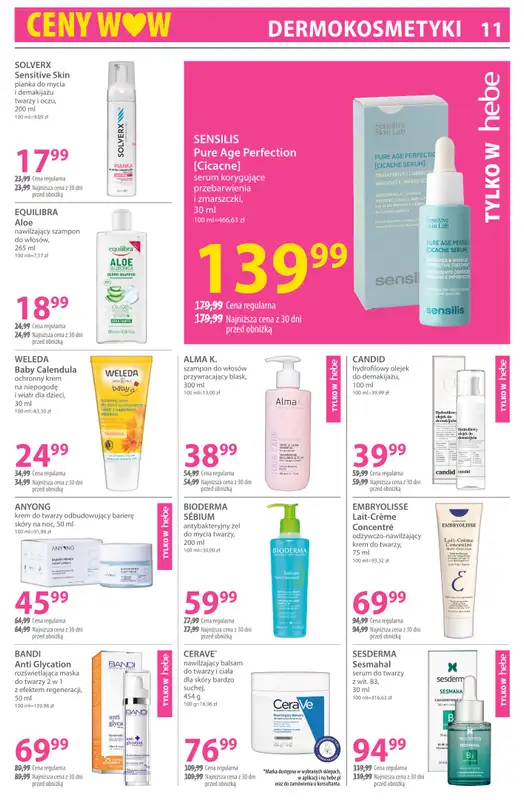 Hebe - gazetka promocyjna Gazetka od soboty 31.01 do poniedziałku 16.02 - strona 11