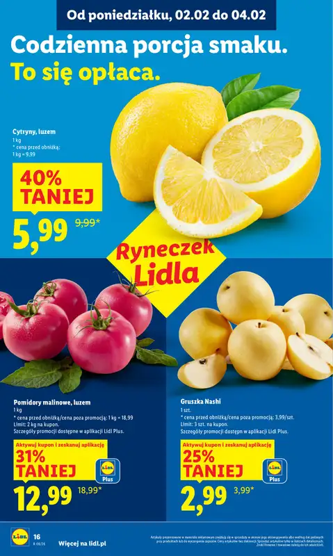 Lidl - gazetka promocyjna Oferta od poniedziałku od poniedziałku 02.02 do środy 04.02 - strona 16