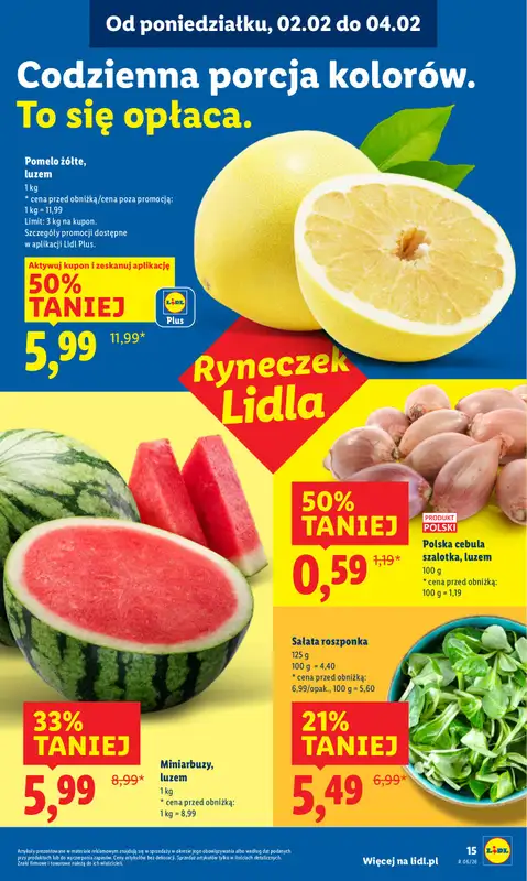 Lidl - gazetka promocyjna Oferta od poniedziałku od poniedziałku 02.02 do środy 04.02 - strona 15
