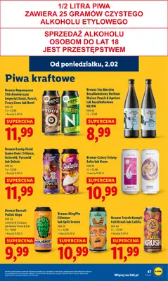 Lidl - gazetka promocyjna Oferta od poniedziałku od poniedziałku 02.02 do środy 04.02 - strona 47