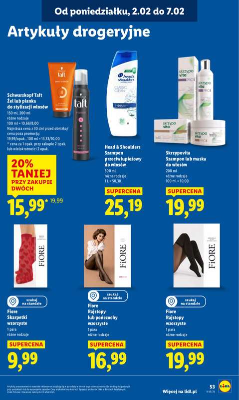 Lidl - gazetka promocyjna Oferta od poniedziałku od poniedziałku 02.02 do środy 04.02 - strona 53