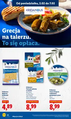 Lidl - gazetka promocyjna Oferta od poniedziałku od poniedziałku 02.02 do środy 04.02 - strona 22