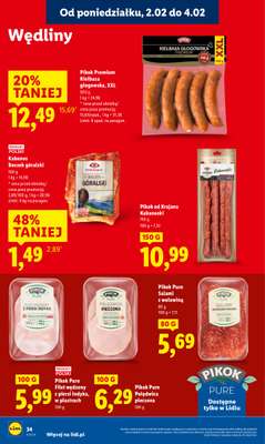 Lidl - gazetka promocyjna Oferta od poniedziałku od poniedziałku 02.02 do środy 04.02 - strona 34
