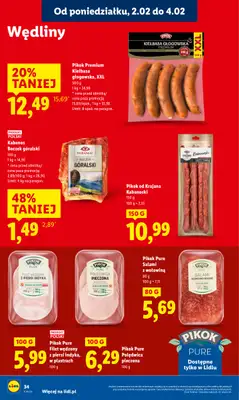 Lidl - gazetka promocyjna Oferta od poniedziałku od poniedziałku 02.02 do środy 04.02 - strona 34