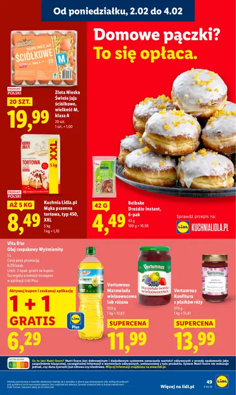 Lidl - gazetka promocyjna Oferta od poniedziałku od poniedziałku 02.02 do środy 04.02 - strona 49